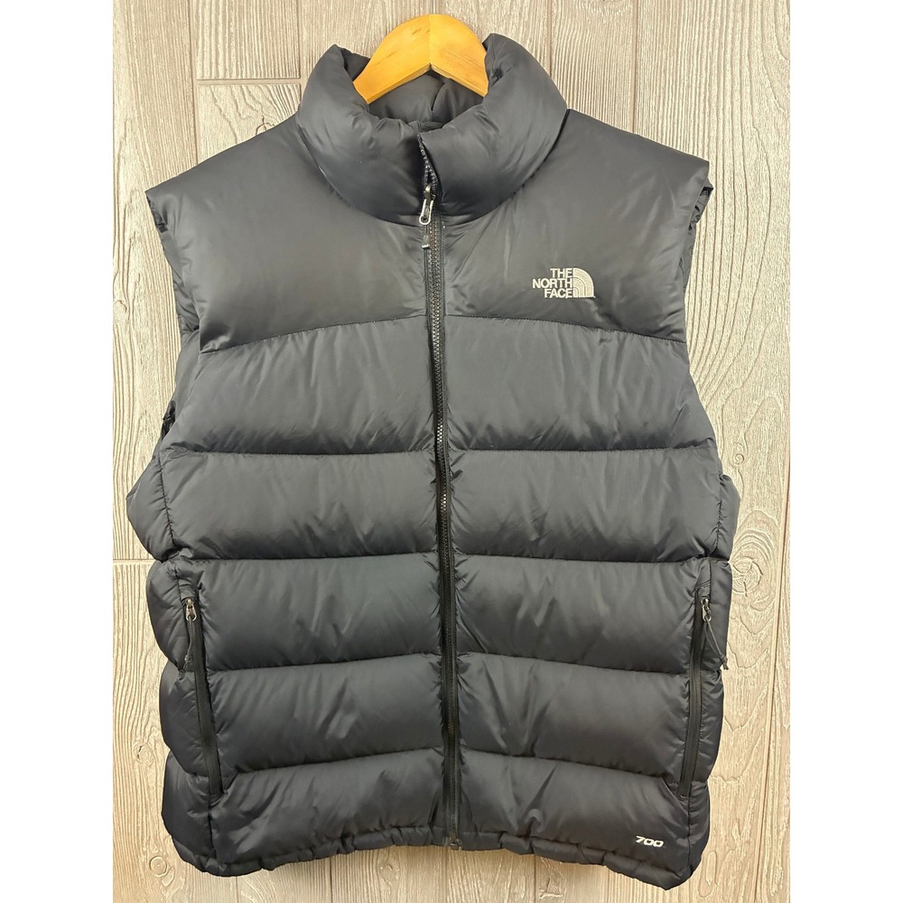 The North Face Nuptse 2 Mens Black 700 Fill Puffer L Vest Outdoor - Goose Down